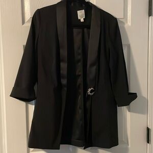 LAUREN CONRAD— THREE QUARTER SLEEVE— BLAZER— SIZE 10– BROACH